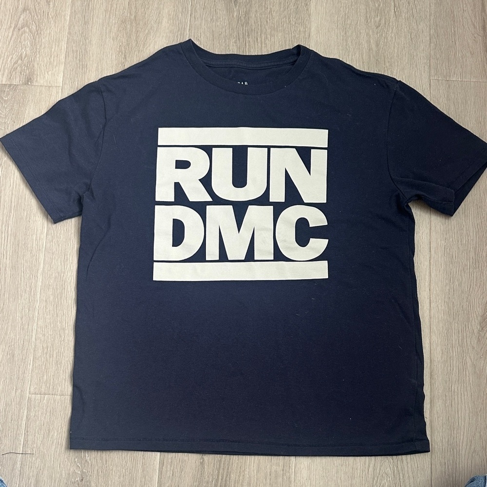 GAP teen RUN DMC Navy Blue T-Shirt size XL